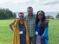 Patricia-Spears-Jones.-Tony-Medina-and-Brenda-Greene-at-Wild-Seeds-Retreat-scaled
