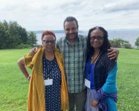 Patricia-Spears-Jones.-Tony-Medina-and-Brenda-Greene-at-Wild-Seeds-Retreat-scaled